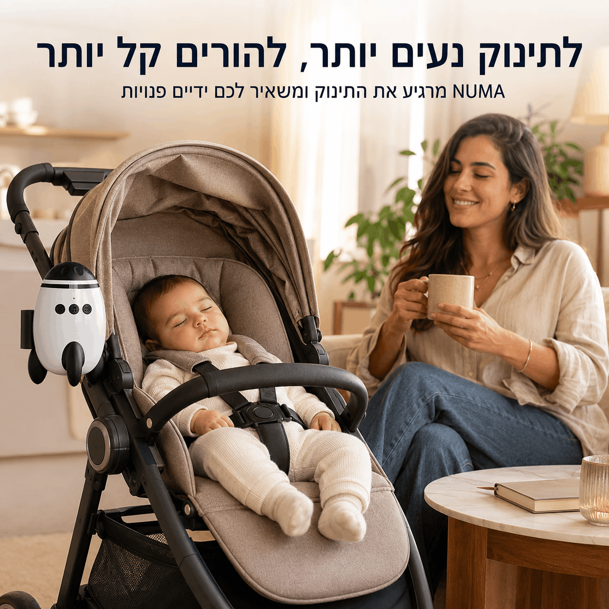 ™NUMA | מנדנד עגלה מוסיקלי להרגעת התינוק בלי מאמץ